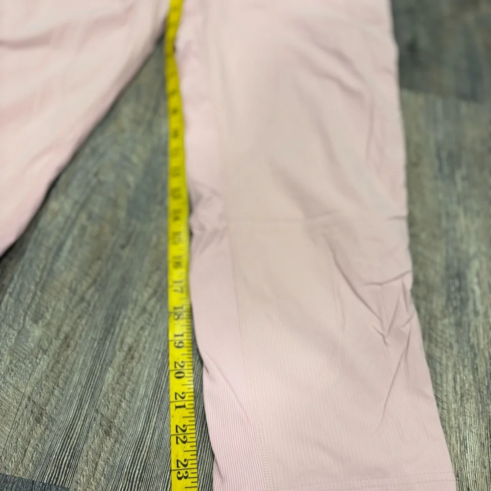 lululemon athletica blush pink leggings with logo tag